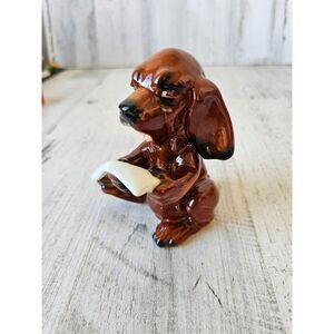 Goebel dog singing ceramic 33136 vintage puppy decor statue‎ figurine